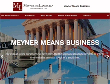 Tablet Screenshot of meyner.com